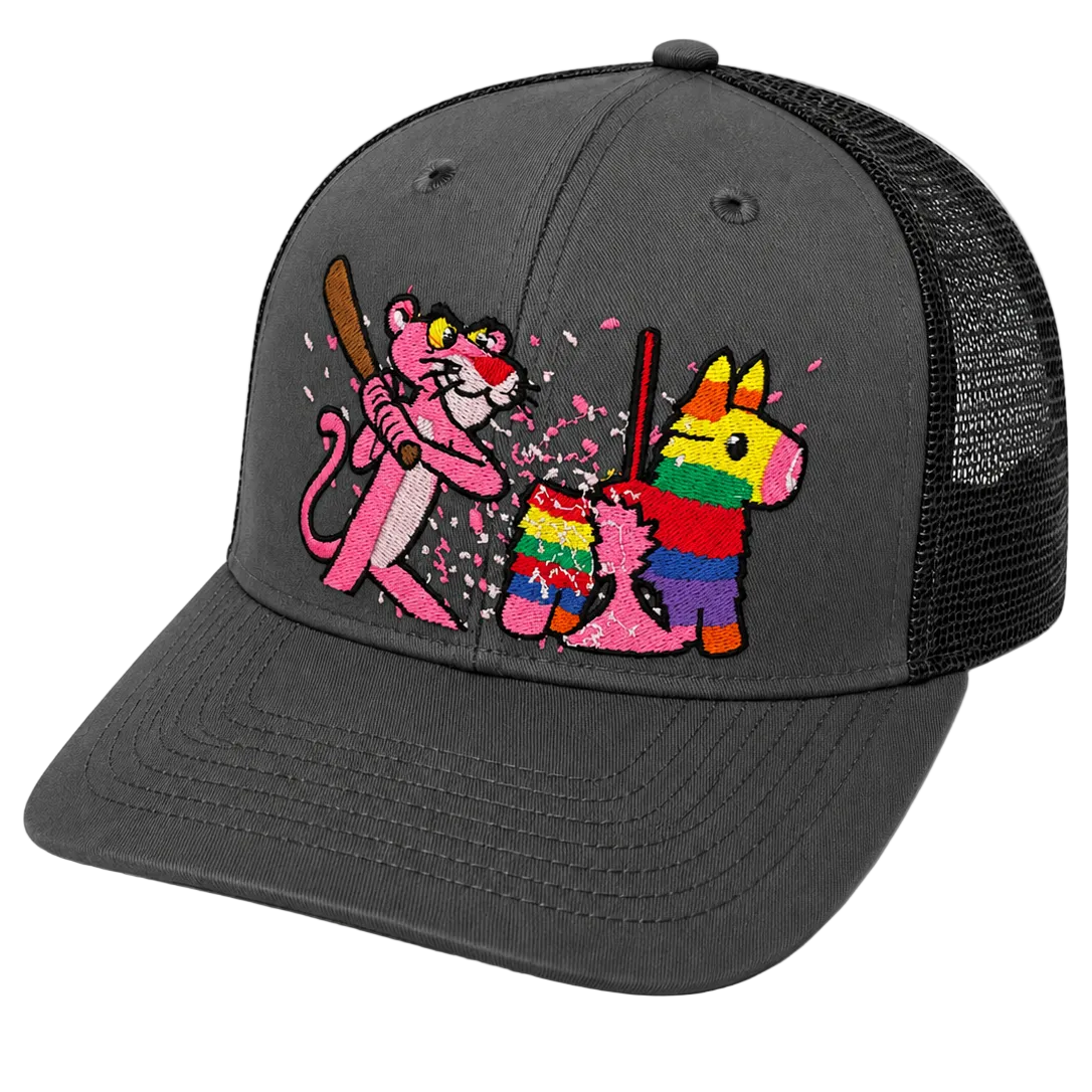 Pink piñata party-grey/ black