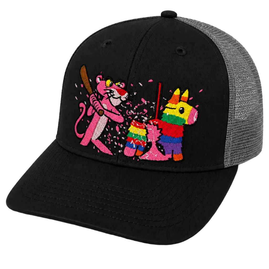 Pink Piñata party- black/grey