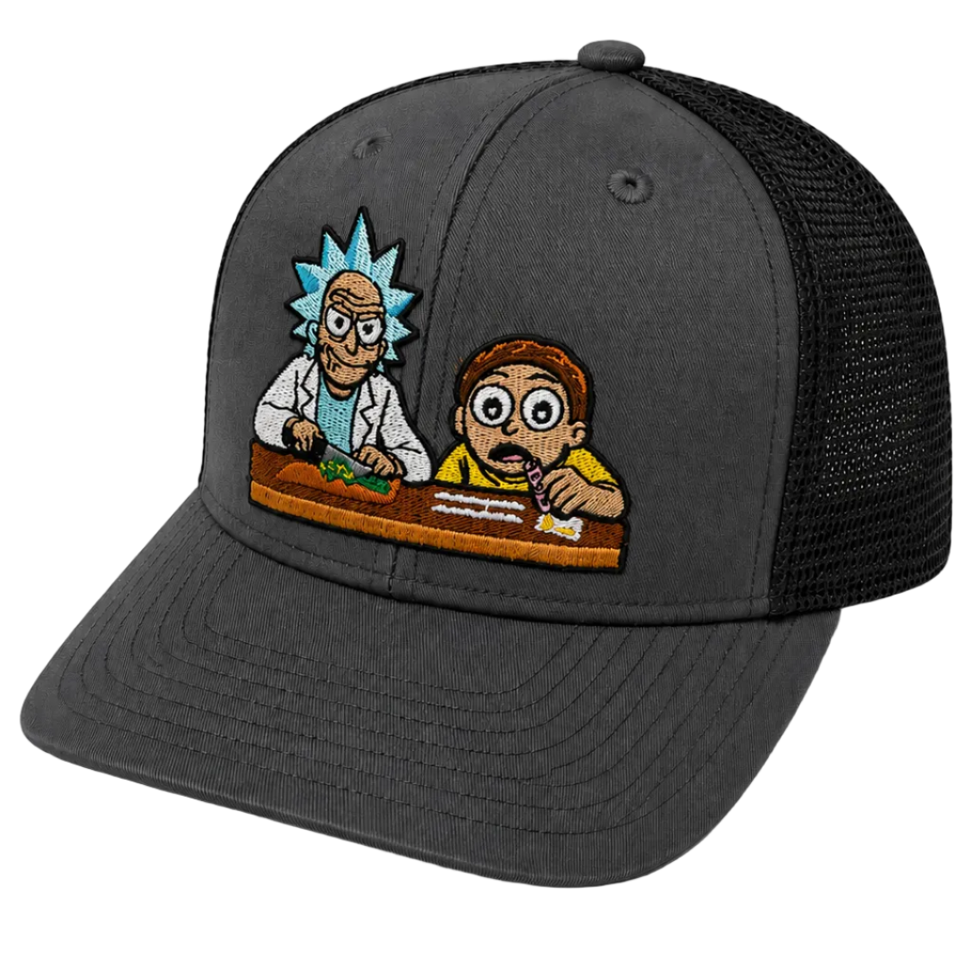 Pickle Rick and Snorty- grey/black