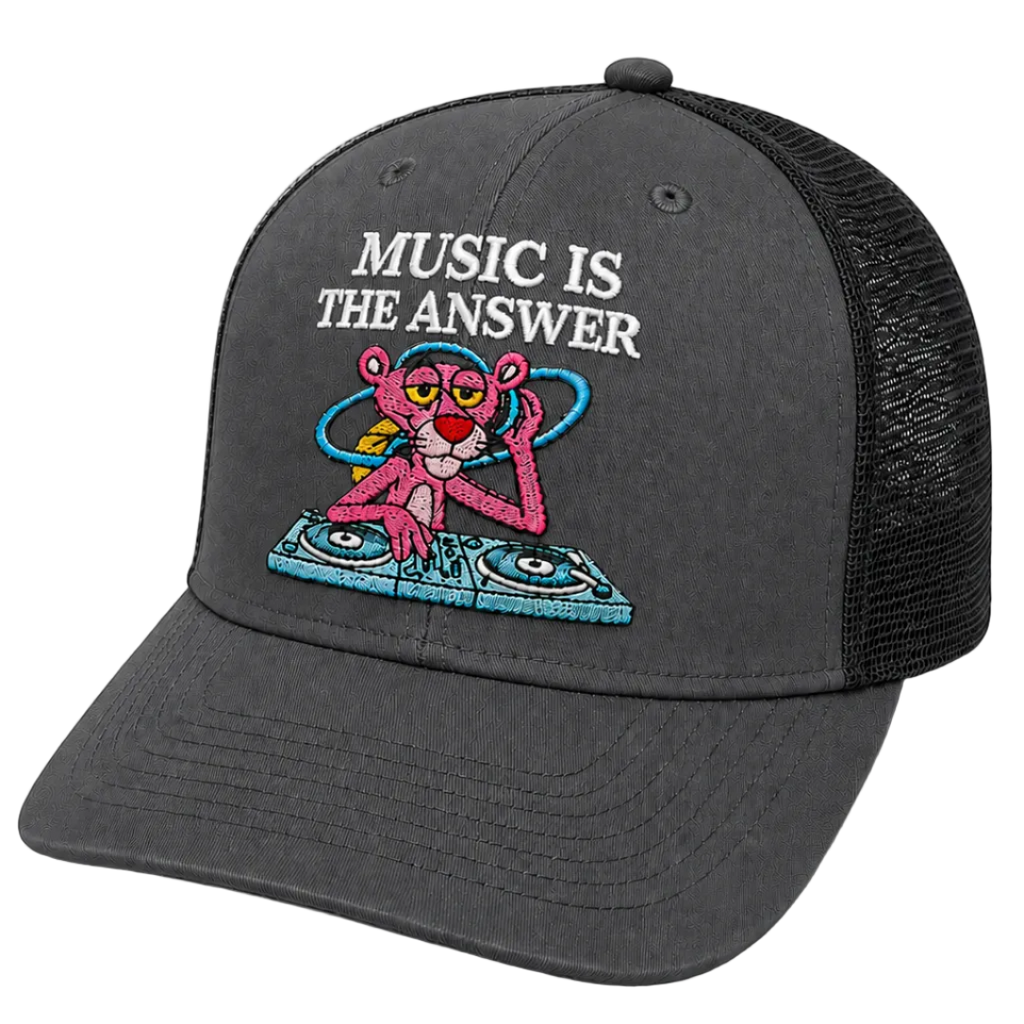 Pink Panther Music Is The Answer- grey/black