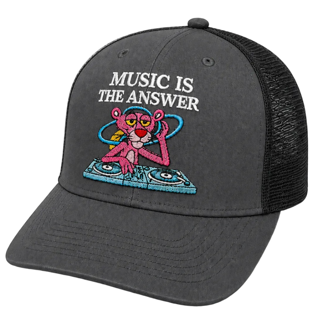 Pink Panther Music Is The Answer- grey/black