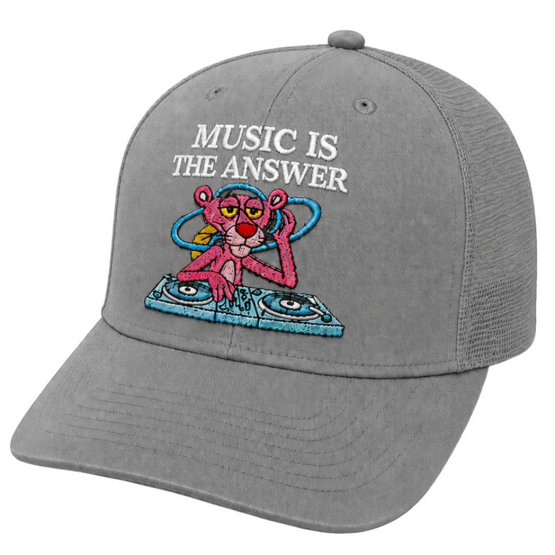 Pink panther music is the answer-grey
