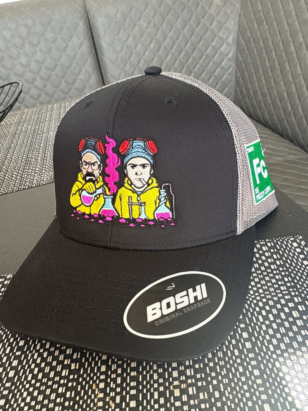 Breaking bad pink cook up- black/grey