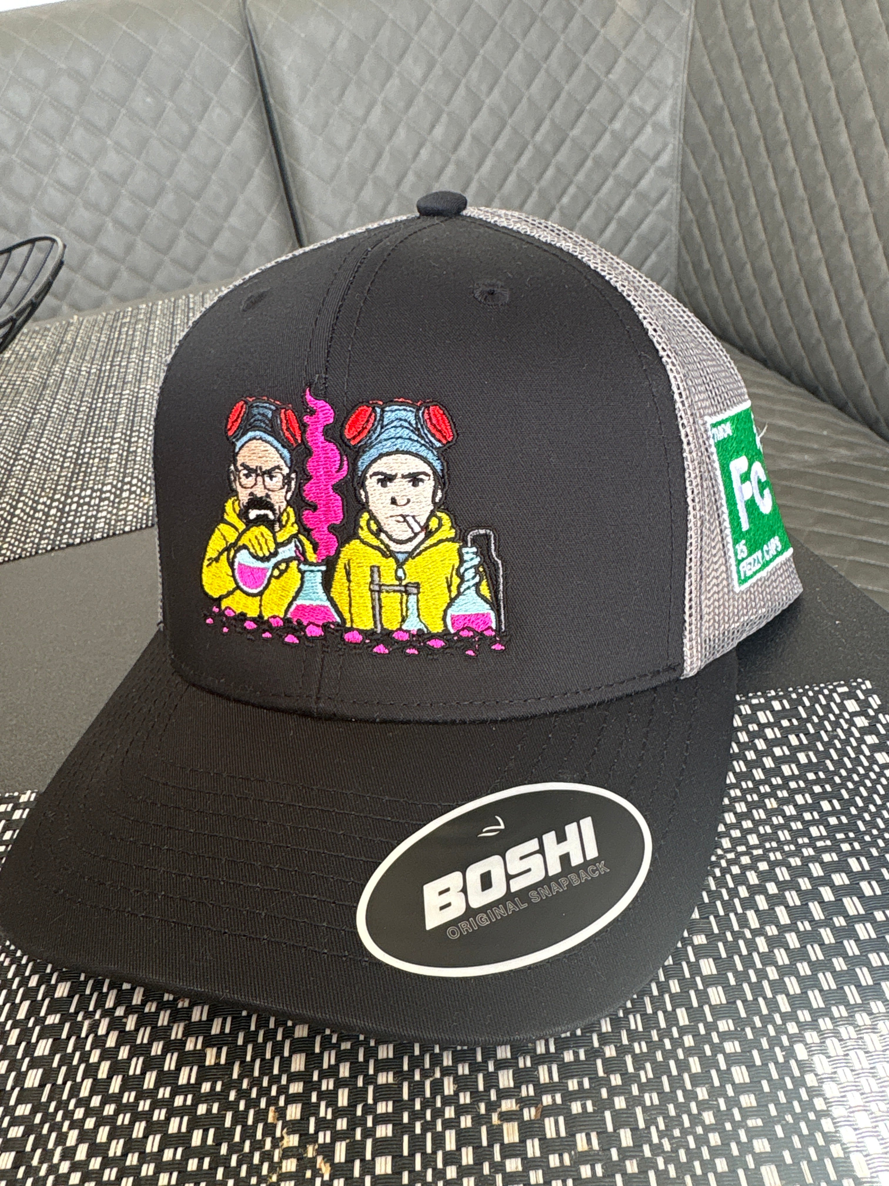Breaking bad pink cook up- black/grey