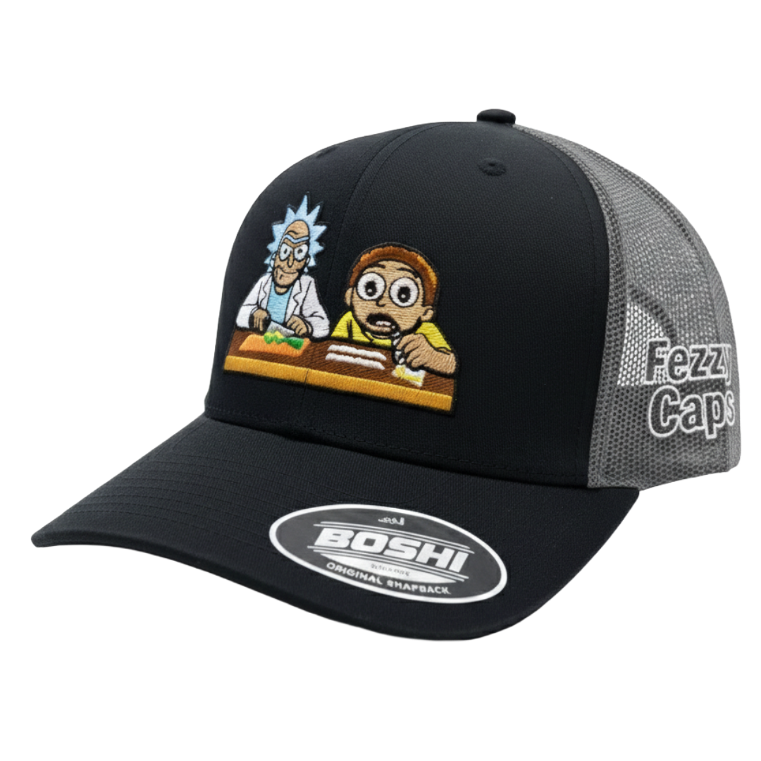 Pickle rick and snorty- black & Grey