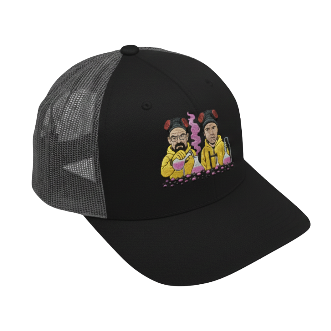 Breaking bad pink cook up- black/grey